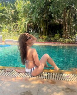 Mouni Roy Leopard Bikini Turns Heads