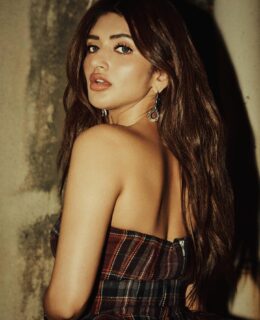 Sreeleela Makes Strapless Plaid Look Hot Again