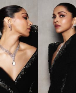Deepika Padukone Owns Dubai In Black Couture